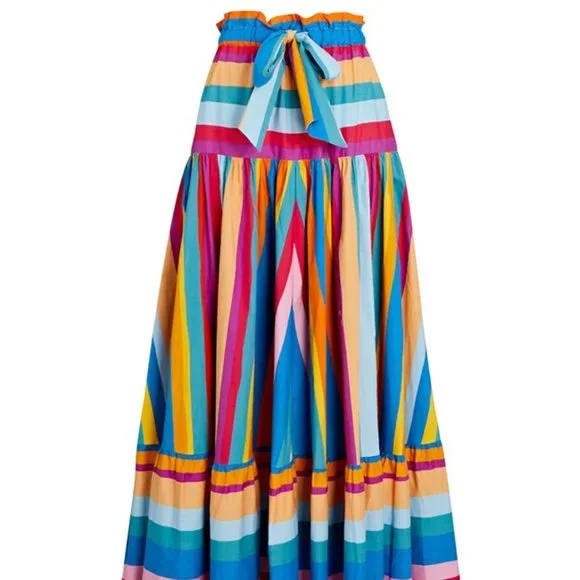 FARM Rio Striped Scarf Maxi Skirt - Picture 5 of 9